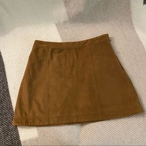Abercrombie & Fitch Soft Brown Skirt With Side Zipper